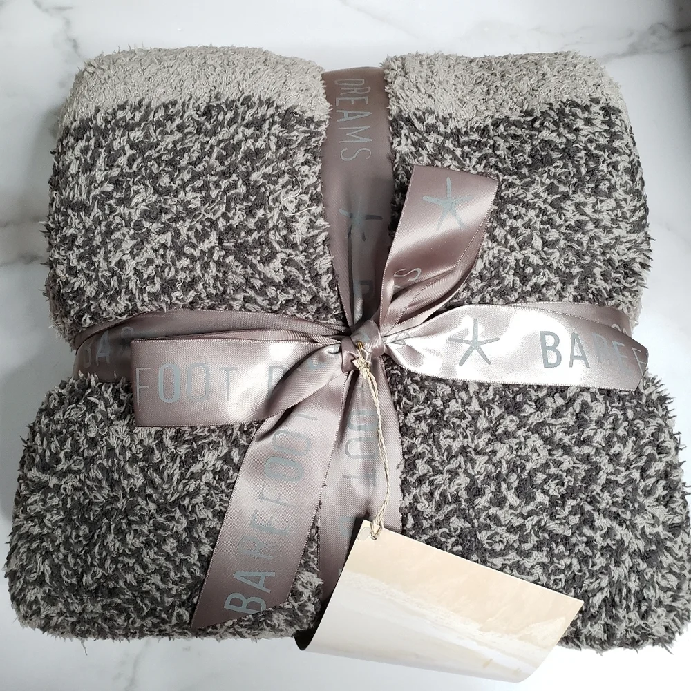 Barefoot Dreams Throw Blanket Grey NEW
